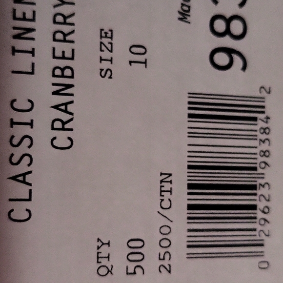 Cranberry Writing Envelopes 500 Count Box - Picture 4 of 12